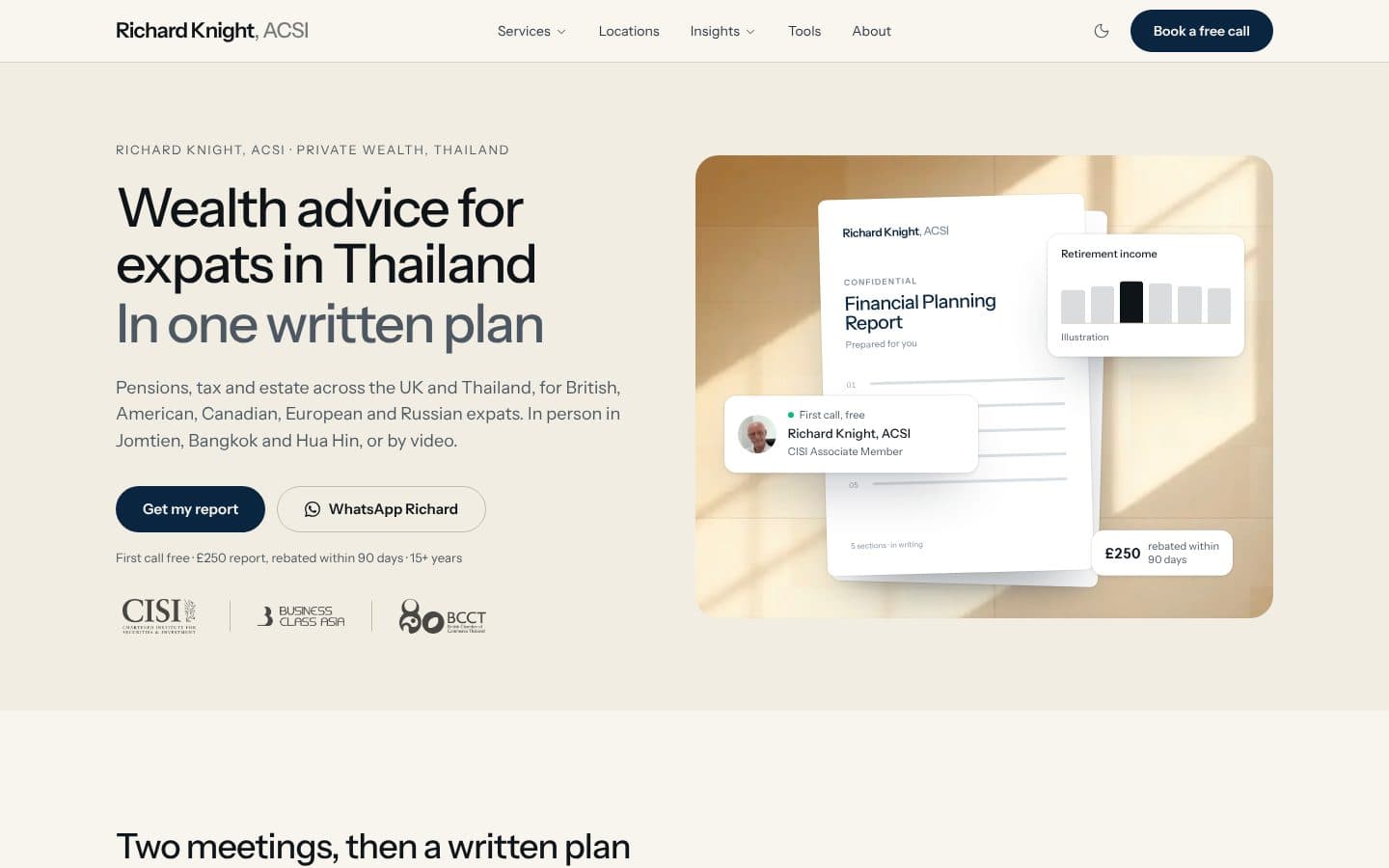 Richard Knight, ACSI homepage